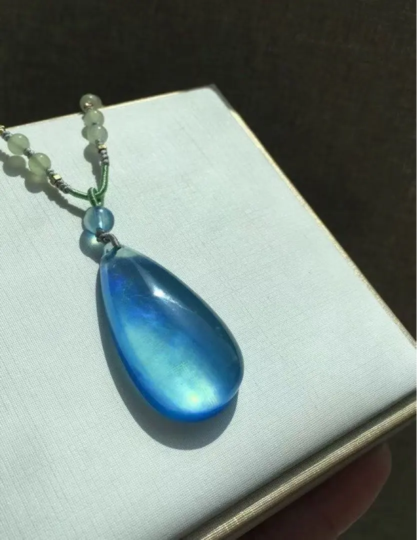 Thumbnail of ⭐︎【High-Grade】Natural Aquamarine Necklace 13.4g