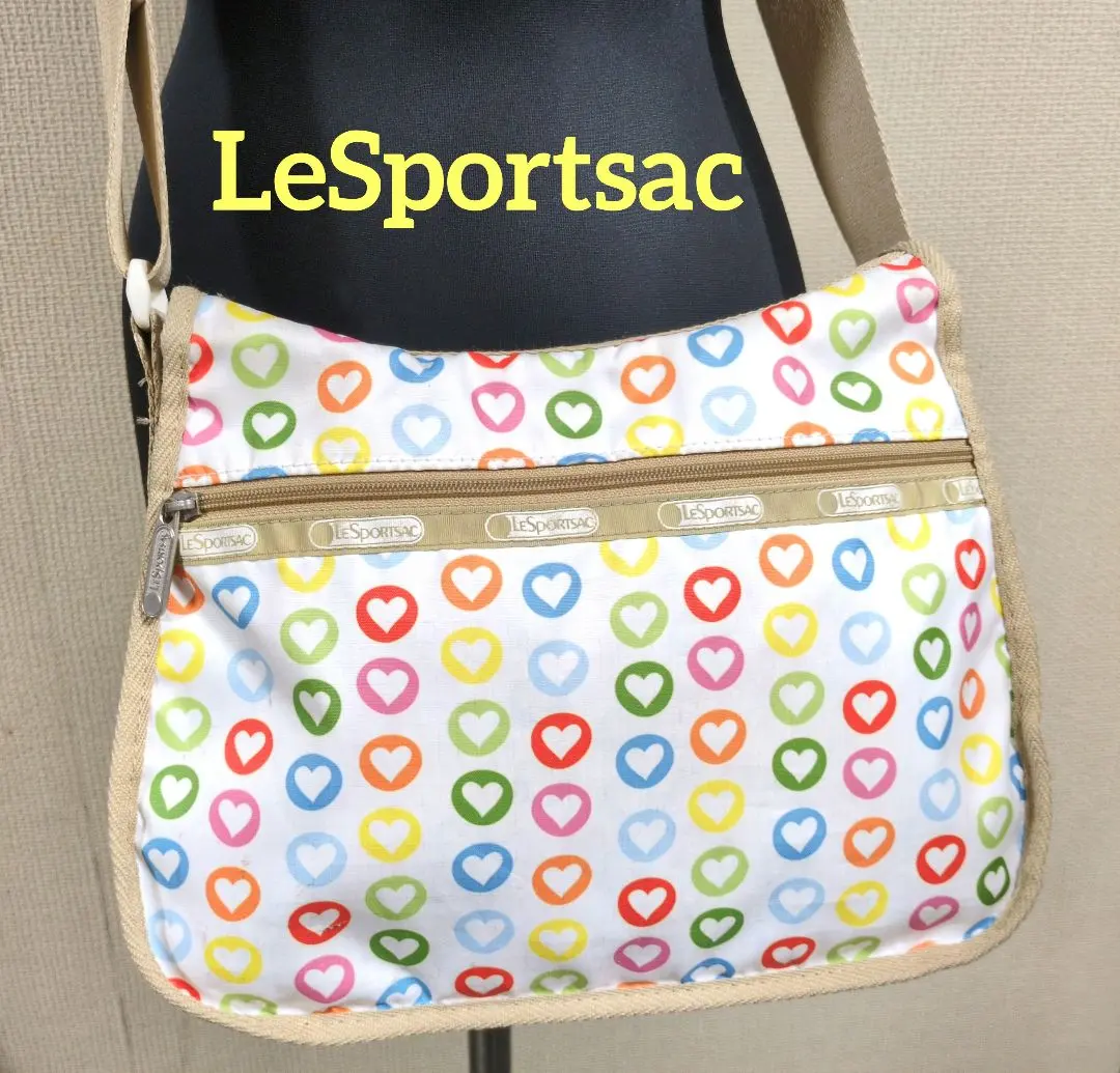 Thumbnail of LeSportsac shoulder bag with heart pattern, white