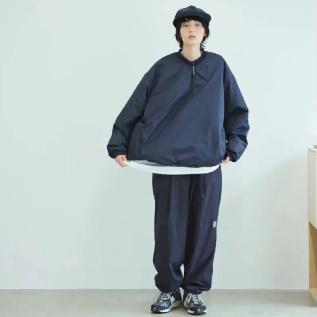 StripesForCreative ナイロンジャケット・パンツセット 黒 StripesForCreative ナイロンジャケット・パンツセット 黒