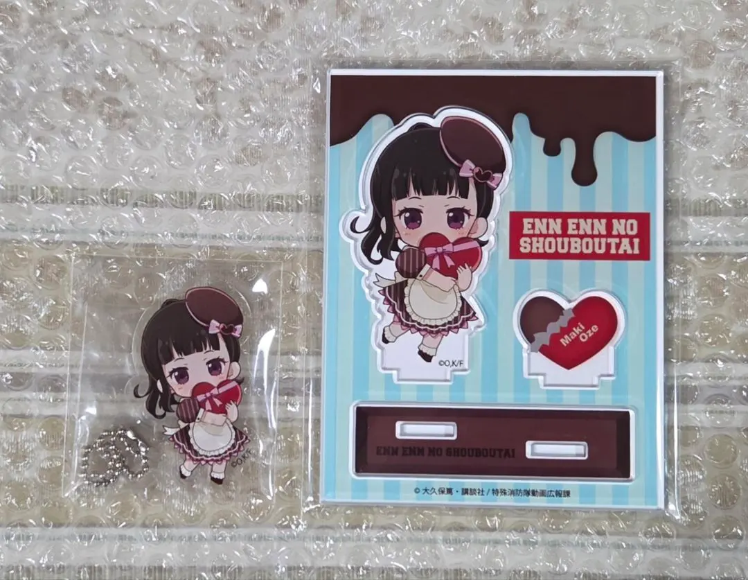 Thumbnail of Fire Force Puricafe Valentine's Day Acrylic Stand Acrylic Key Chain Maki