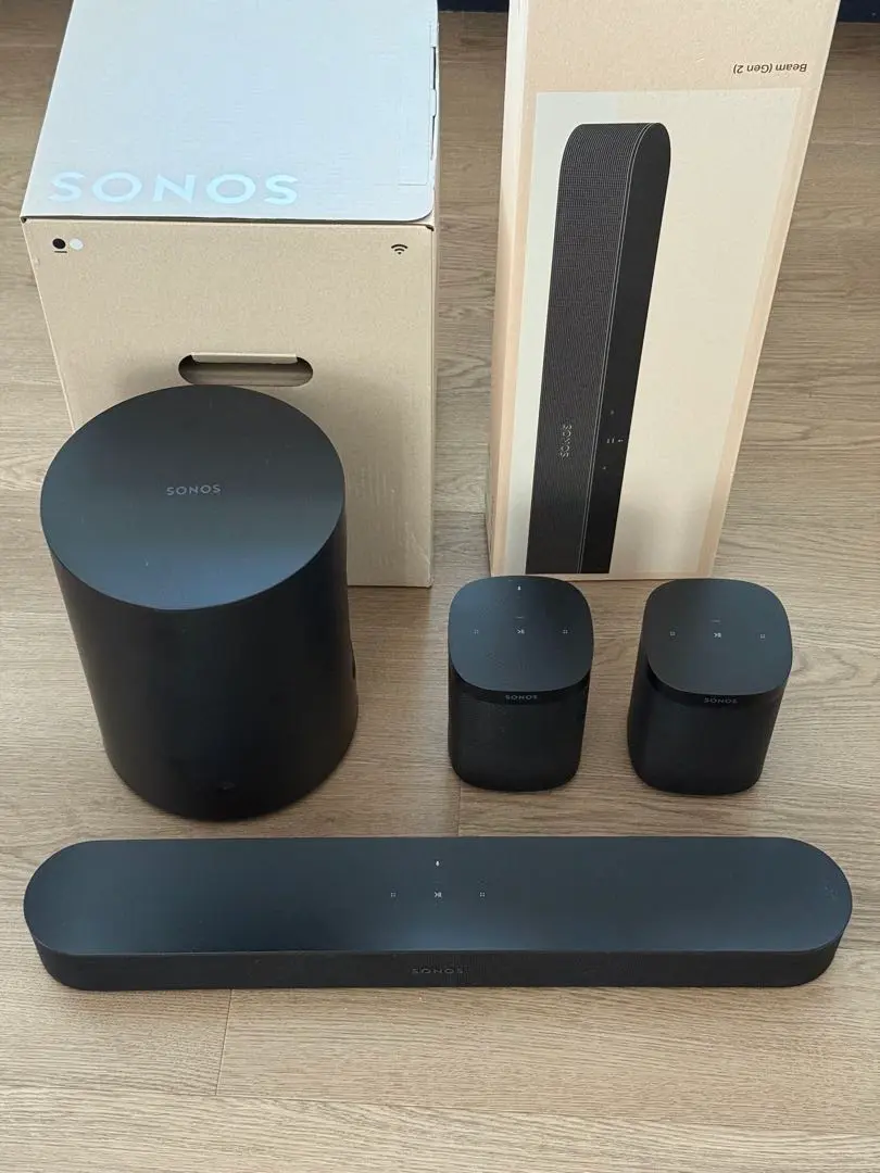 【新品未開封】SONOS SUB MINI WOOFER ブラック Sonos Sub Mini Black Certified Refurbished - Wireless