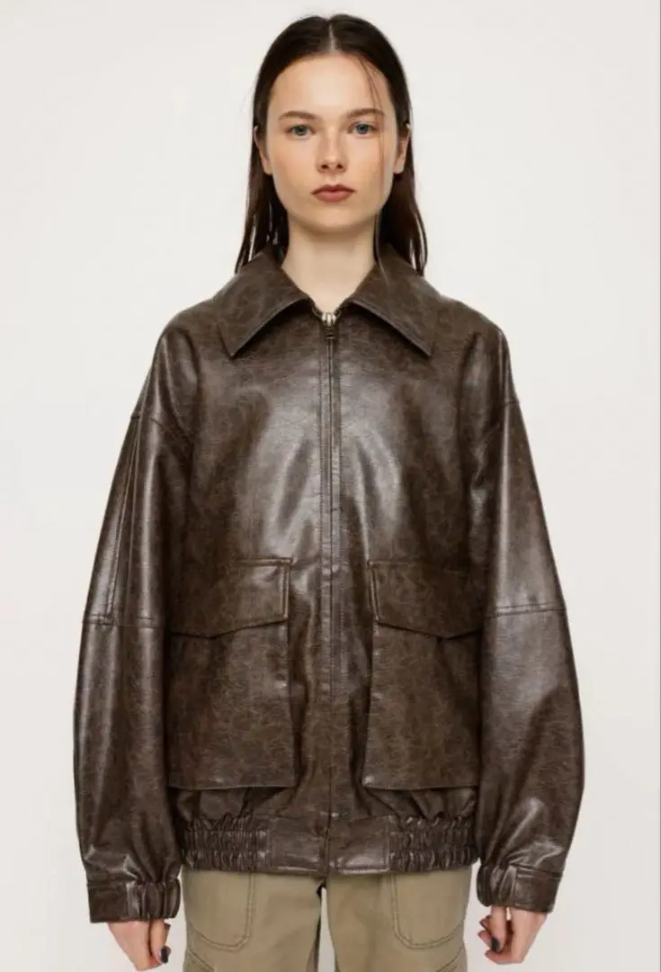 2025年最新】faux leather oversize ブルゾンの人気アイテム