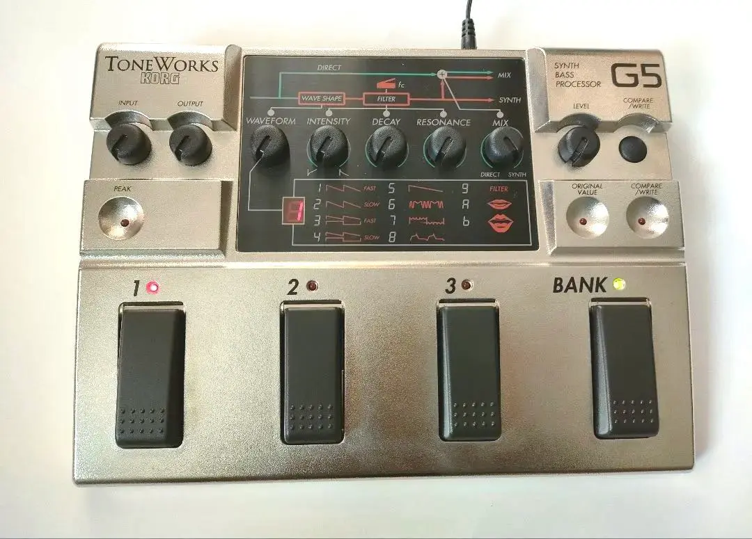 限定値下げ！オマケ付　KORG TONEWORKS G5 BASS ヴィンテージ Yahoo!オークション - KORG Toneworks G5 BASS SYNTH PROCESSOR