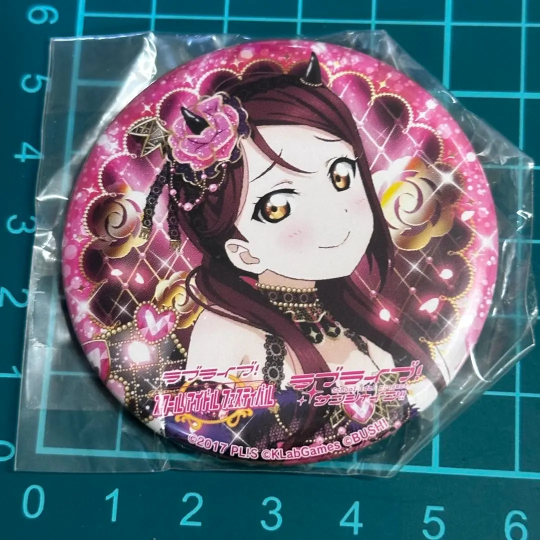 Thumbnail of Love Live! Sunshine!! Aqours Riko Sakurauchi Can Badge Akuma (Little Devil)