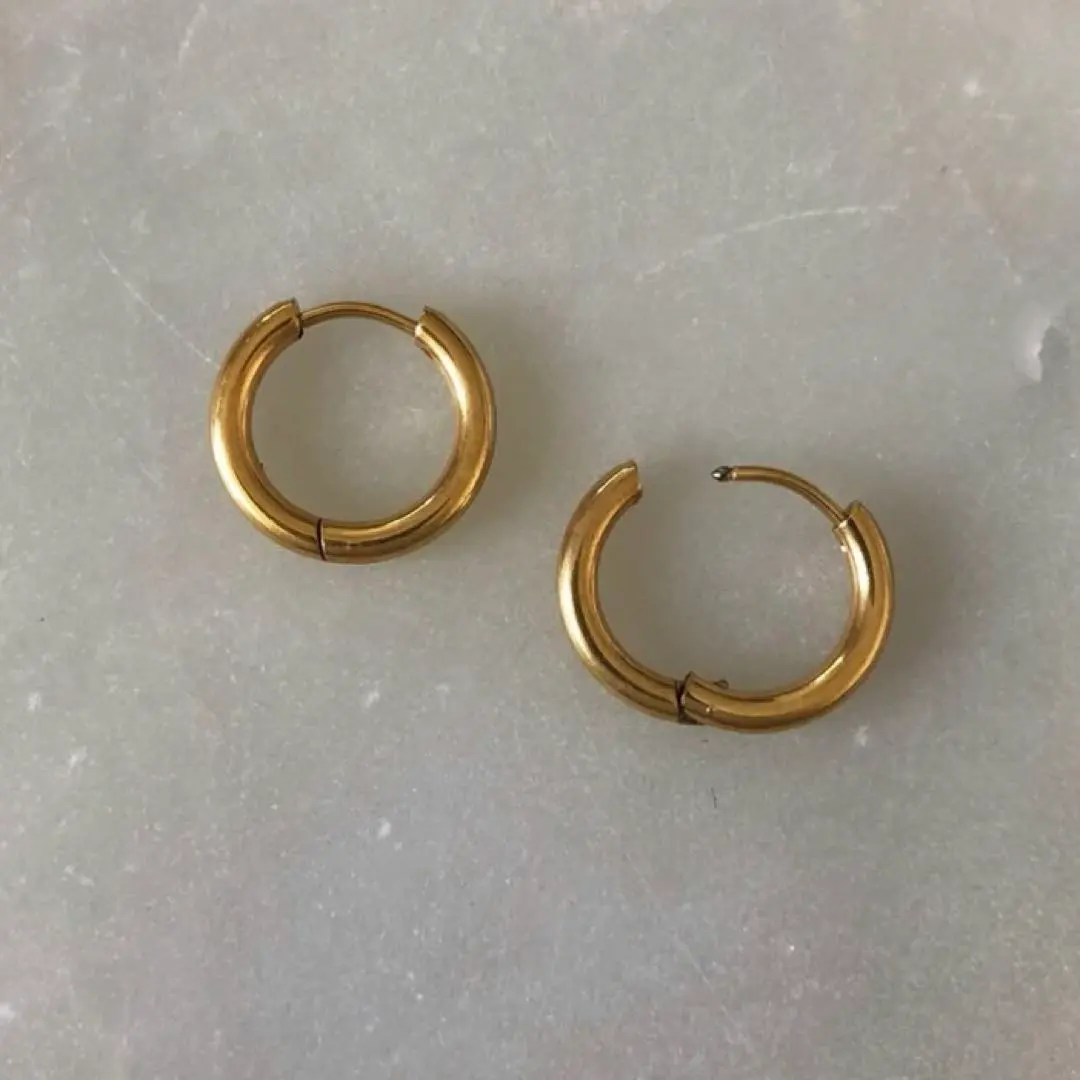 Thumbnail of 12mm SURF EARRINGS 18K GOLD