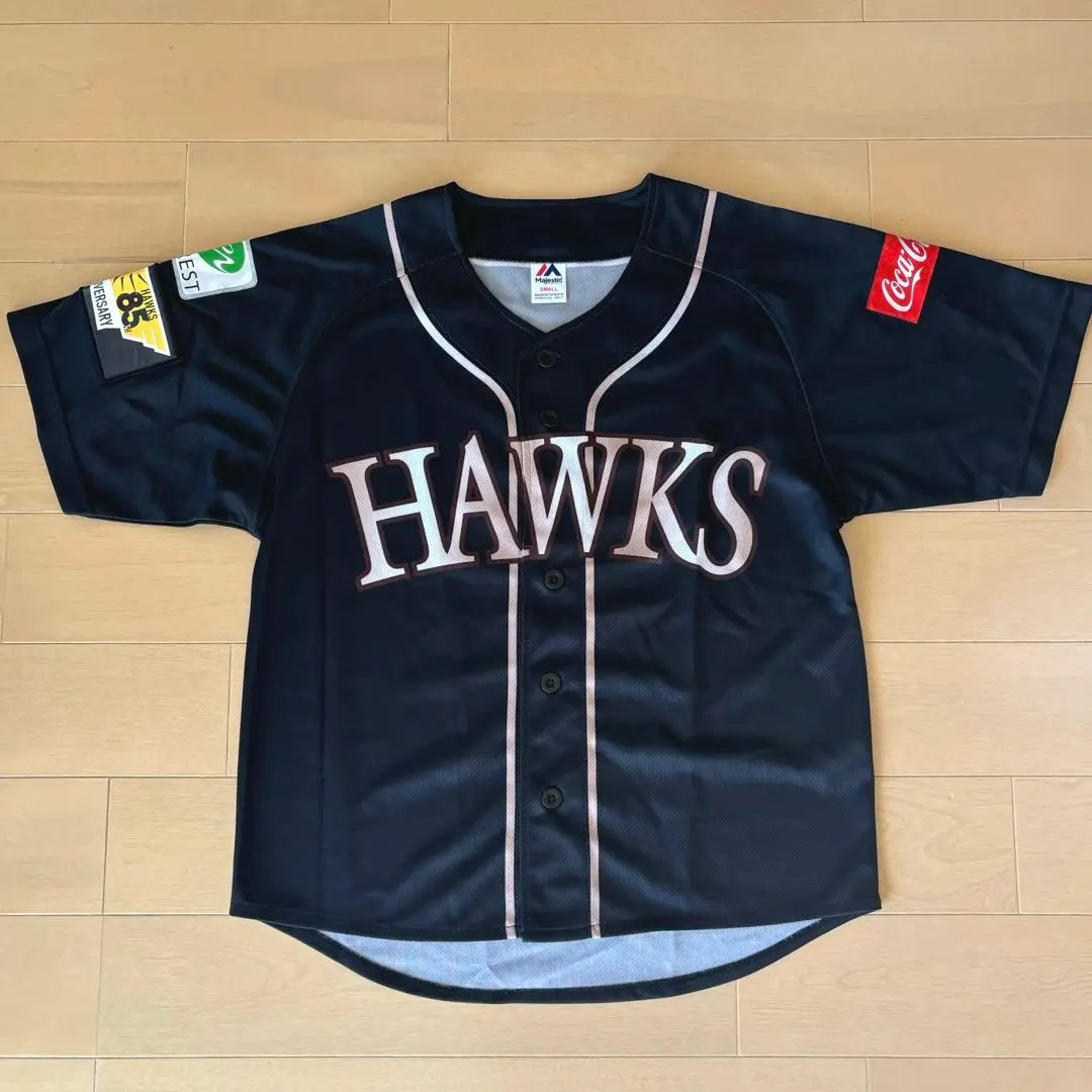 【美品】福岡ソフトバンクホークス　85周年　小久保監督　ユニフォーム　L　黒 美品】福岡ソフトバンクホークス 85周年 小久保監督