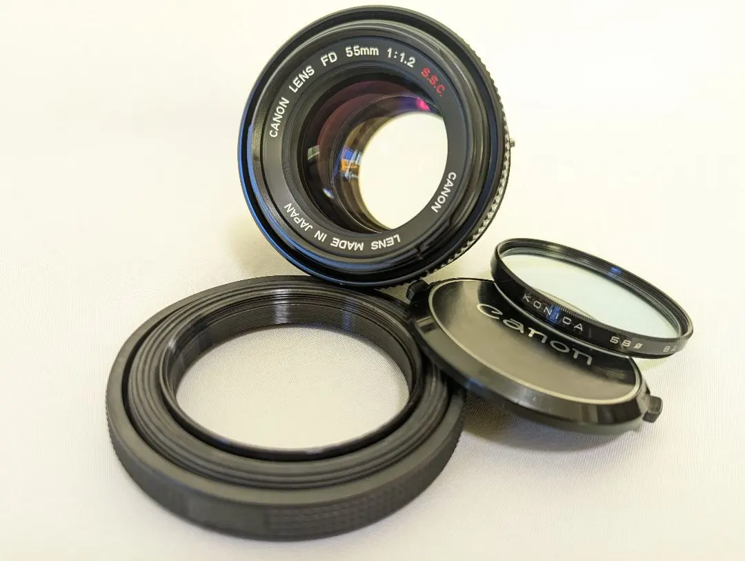 【カビ曇り無し・美品】CANON FD 55mm F1.2 FDマウント カビ曇り無し・美品】CANON FD 55mm F1.2 FDマウント