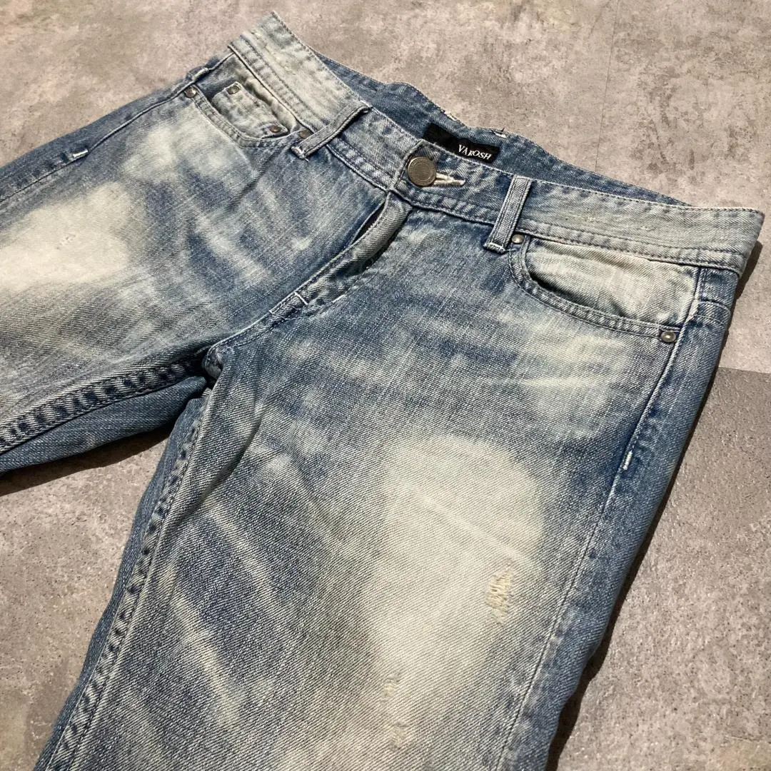ヴァロッシュ デニム VAROSH ヴァロッシュ 通年 USED加工☆ 長袖 デニム ウエスタン