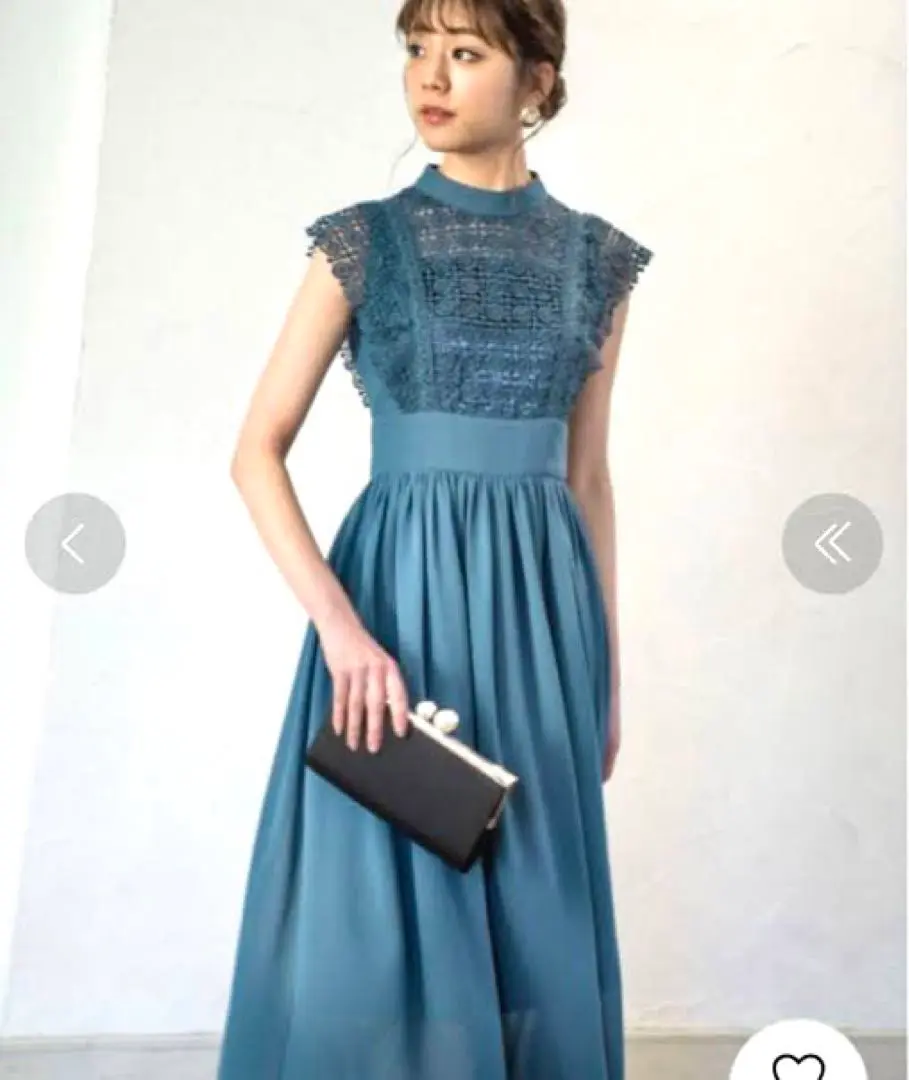 美品♡ ANDEMIU シャーリングキリカエドレス　2次会　パーティー　結婚式 美品♡ ANDEMIU シャーリングキリカエドレス 2次会 パーティー