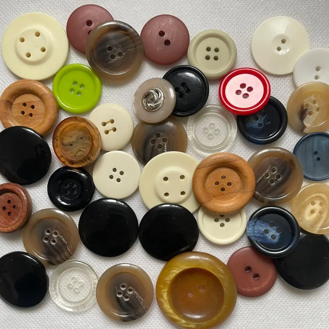 Thumbnail of 40mm-25mm Buttons, Showa Retro, Assorted, for Crafting