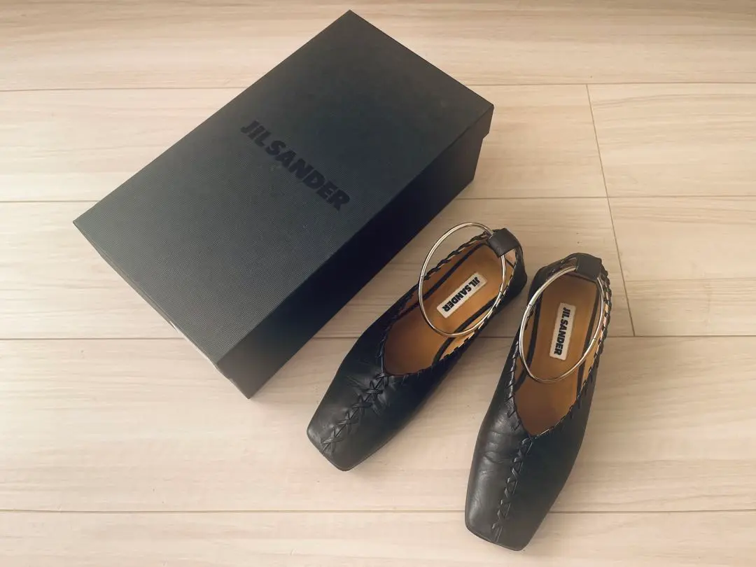 【本日限定価格】JIL SANDER パンプス スクエアトゥ JIL SANDER ジルサンダー パンプス レディース 靴 ミドルヒール