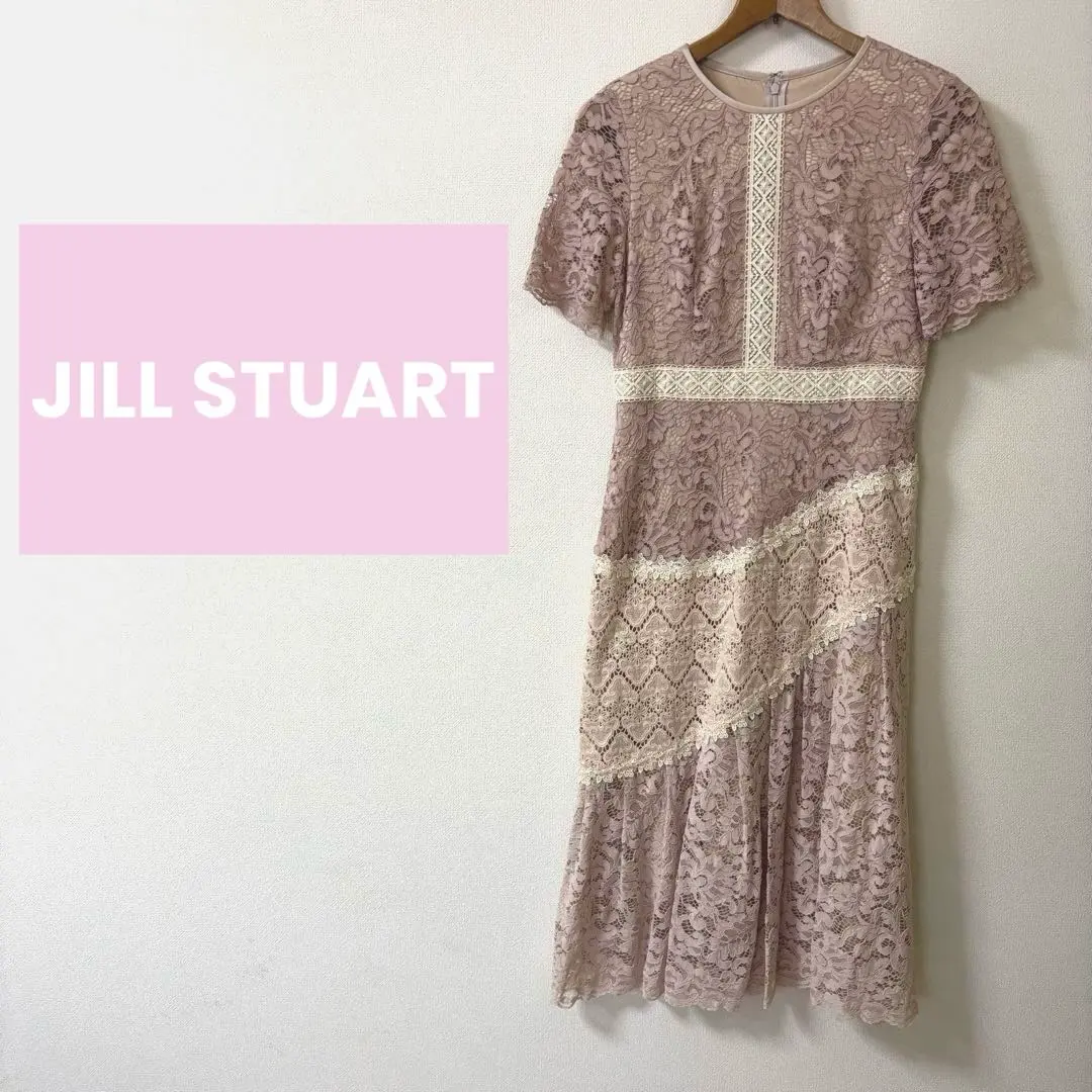 JILLSTUART M 朱莉亞配色蕾絲洋裝 JILLSTUART 粉紅色 的縮圖
