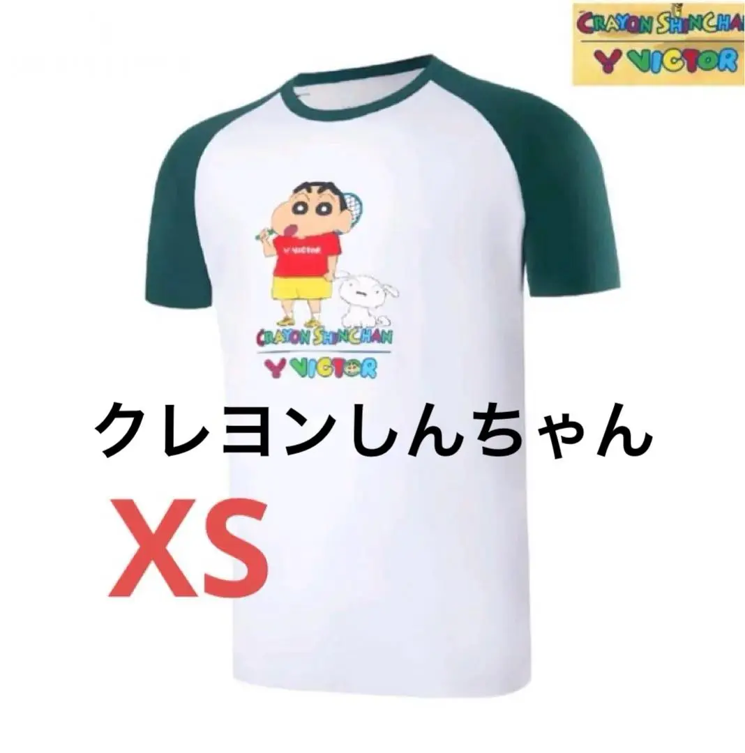 VICTOR /ビクター✖️クレヨンしんちゃん⭐︎バドミントンシャツ XL ホワイト VICTOR /ビクター✖️クレヨンしんちゃん⭐︎バドミントンシャツ