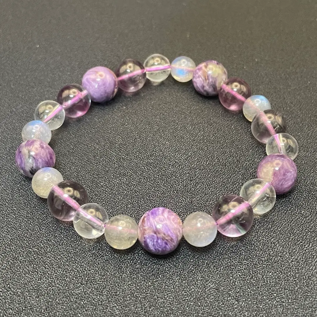 Thumbnail of Mystical Wisdom: Charoite x Phantom Fluorite x Blue Labradorite x Crystal