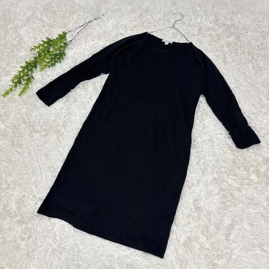 Thumbnail of James Perse [2] Long Sleeve Dress Black 100% Cotton