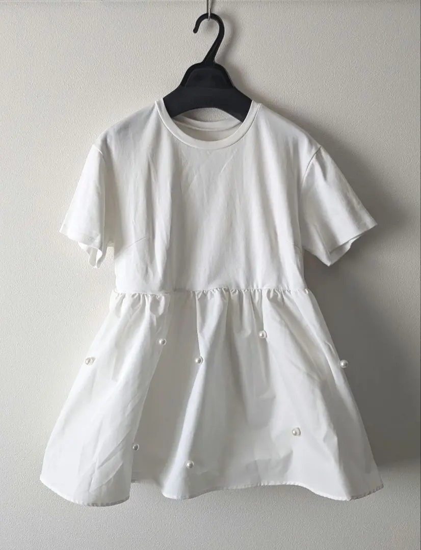【25日迄の限定価格・美品・1回着用】MystradaドッキングパールTサイズ１ Mystrada（マイストラーダ）の「ドッキングパールT（Tシャツ