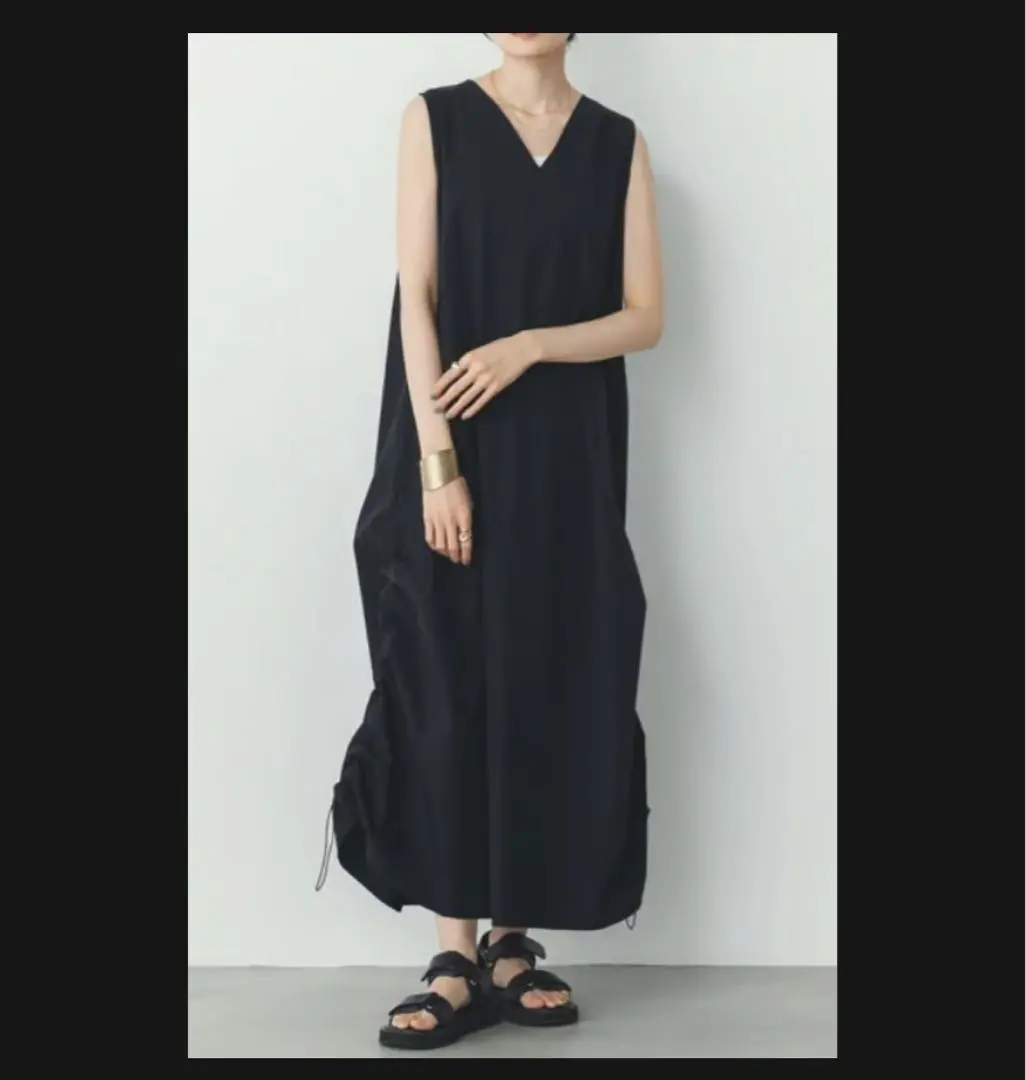 Thumbnail of 【Brand New, Unworn】mal. Sleeveless V-neck Black Dress