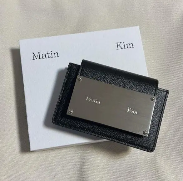Matin Kim マーティンキム カードケース 名刺 ミニ財布 ブラック 黒 Matin Kim マーティンキム カードケース 名刺 ミニ財布 ブラック