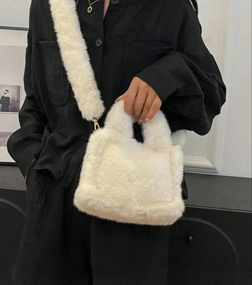 Thumbnail of Sold Out / Popular: Fur Mini Handbag, White