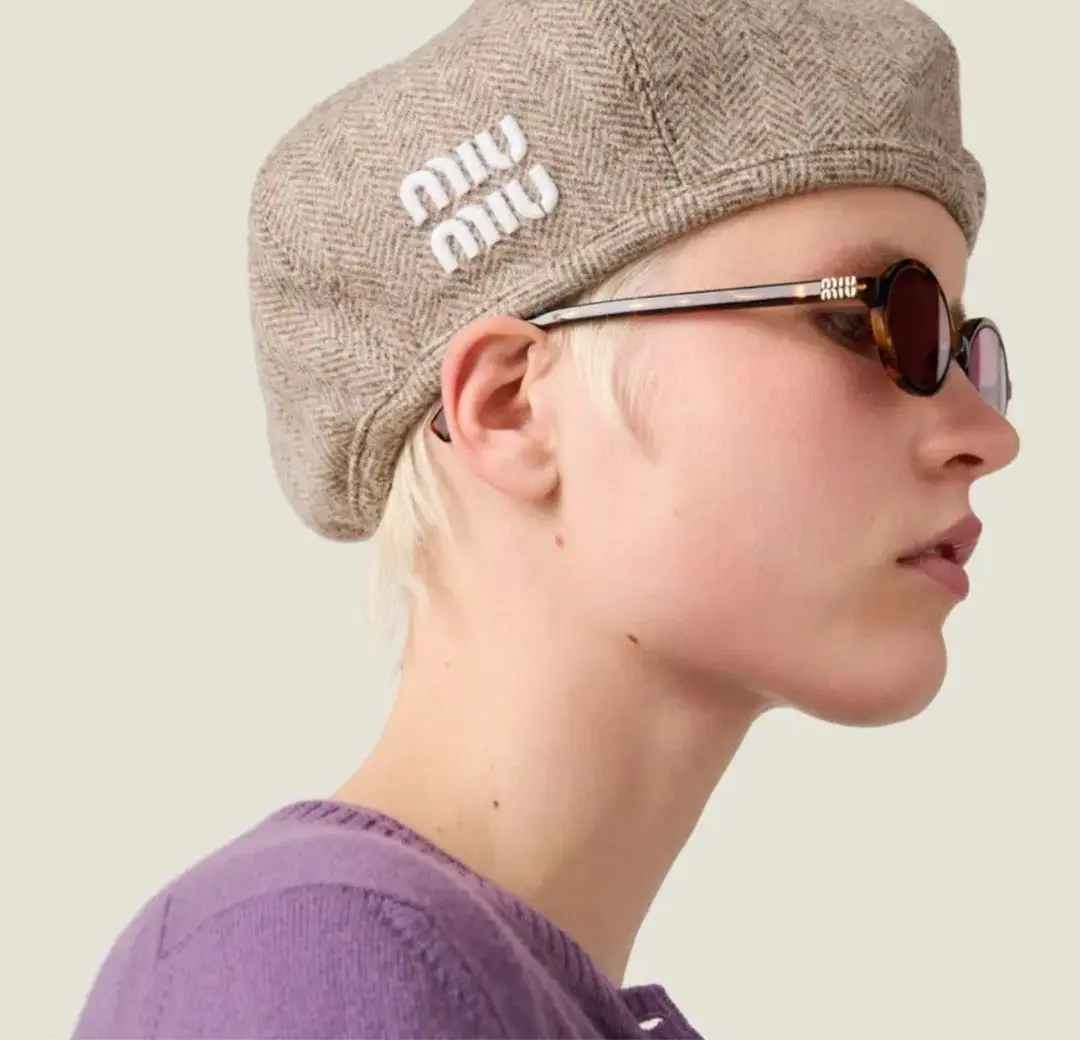 【人気】【希少価値】miu miu ベレー帽 黒 ベルベット MIUMIU ベレー帽 5HC075 068 ベルベット(505827981) | ミュウ