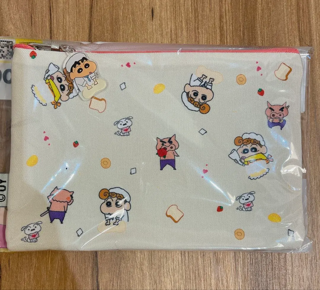 【韓國限定】蠟筆小新 化妝包☆黃色 的縮圖