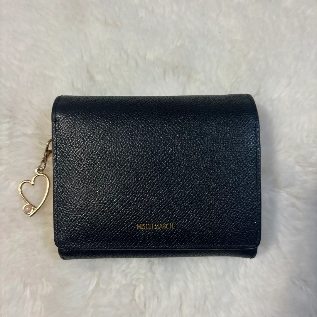 MISCH MASCH 雙摺錢包 黑色 的縮圖