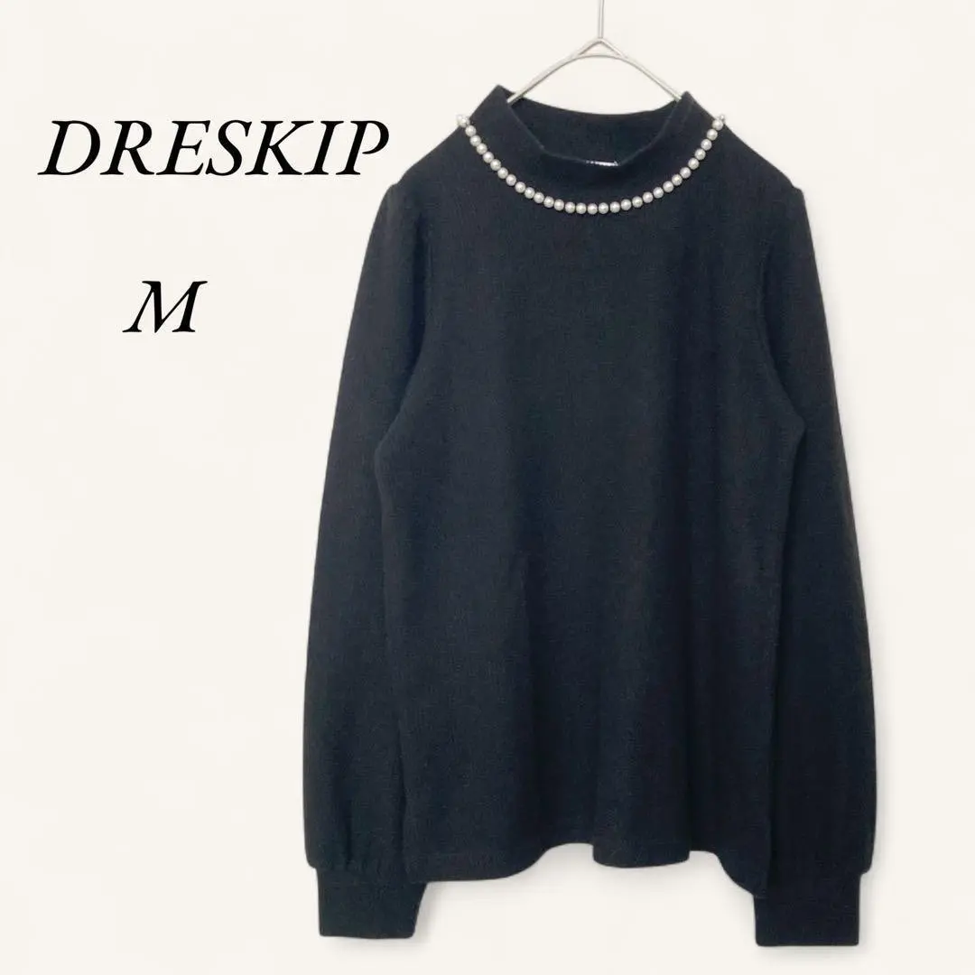 Thumbnail of Dresskip High Neck Knit Ribbed Pearl Black M