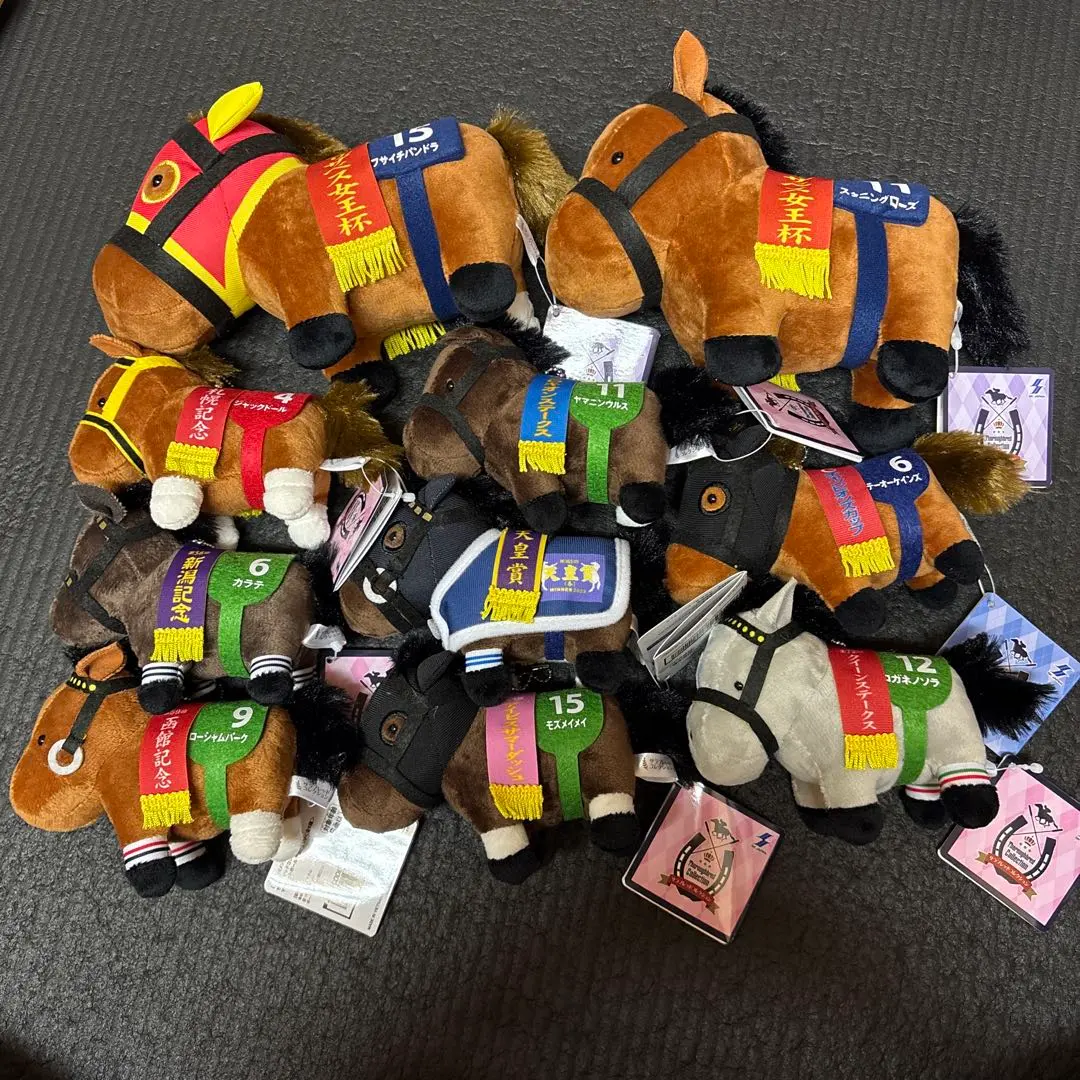 純種馬收藏 馬仔毛絨球鏈 玩偶 10種 的縮圖