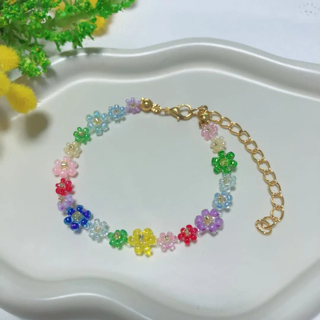 Thumbnail of 【B-213】Colorful Bead Bracelet ♡ Handmade y2k Fairy Grunge