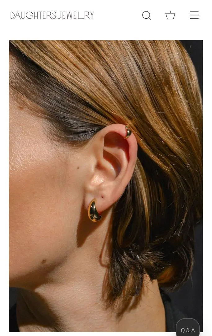 Dewy hoop DAUGHTERS JEWELRY ドーターズジュエリー ピアス(両耳用)