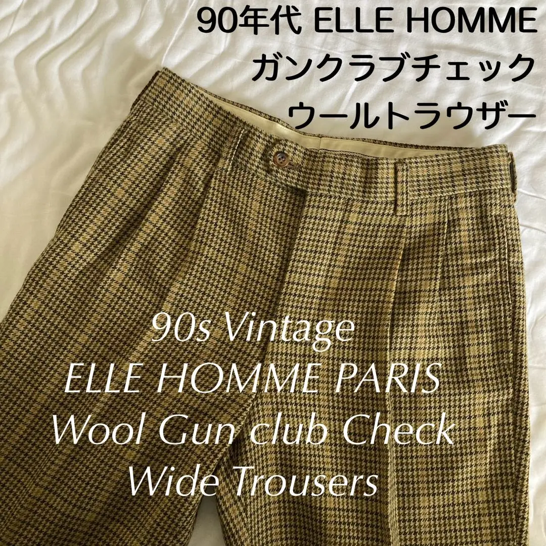 80s〜90s ELLE HOMME コーデュロイパンツ　ピンク　XL 希少 80s〜90s ELLE HOMME コーデュロイパンツピンクXL 希少