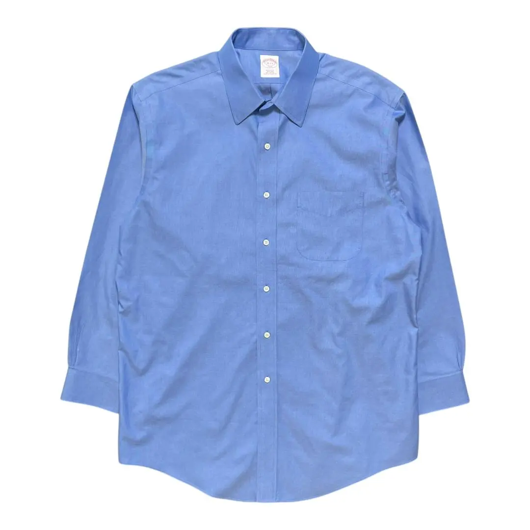 Thumbnail of Used Clothing 346 Brooks Brothers Cotton Long Sleeve Shirt Men's XL Equivalent Blue