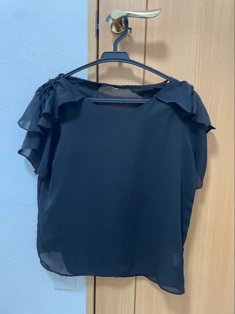 Thumbnail of Frill Shirt Top Lace-up Lace