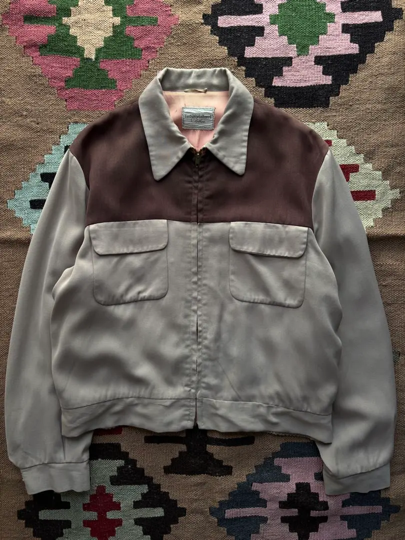 50s NORTEX ギャバジンジャケット ピンクロ ロカビリー スペシャル 50s NORTEX ギャバジンジャケット ピンクロ ロカビリー スペシャル