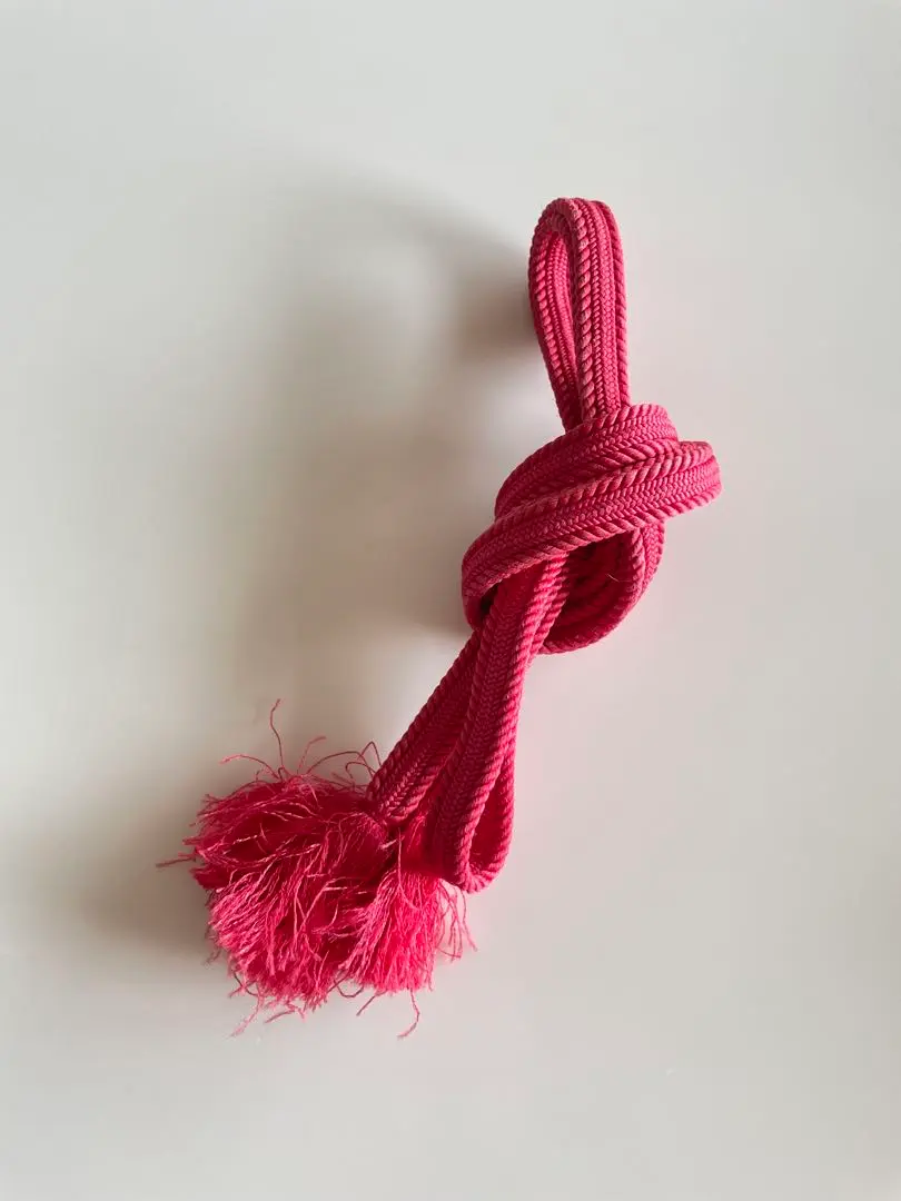 Thumbnail of Obijime (sash cord), flat braid, pink