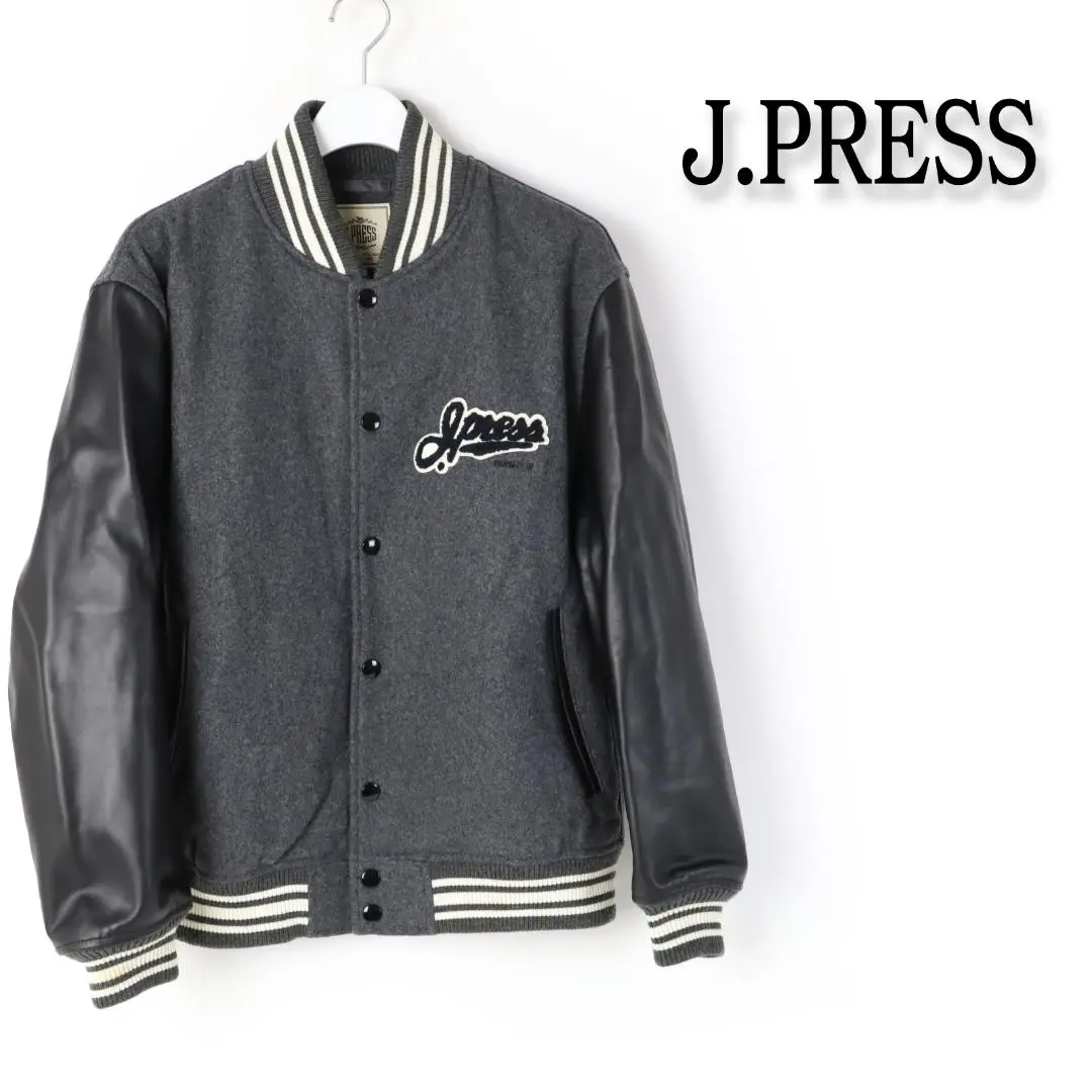 値下げ! J.PRESS ヴィンテージ スタジャン 袖牛革 3XL JH リバーシブル スタジャン ニューヨークヤンキース レザー