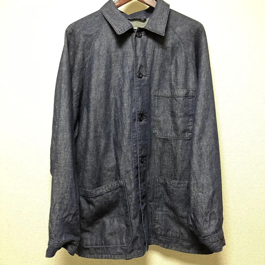 Thumbnail of [Unused] Uniqlo Denim Jacket XL Navy