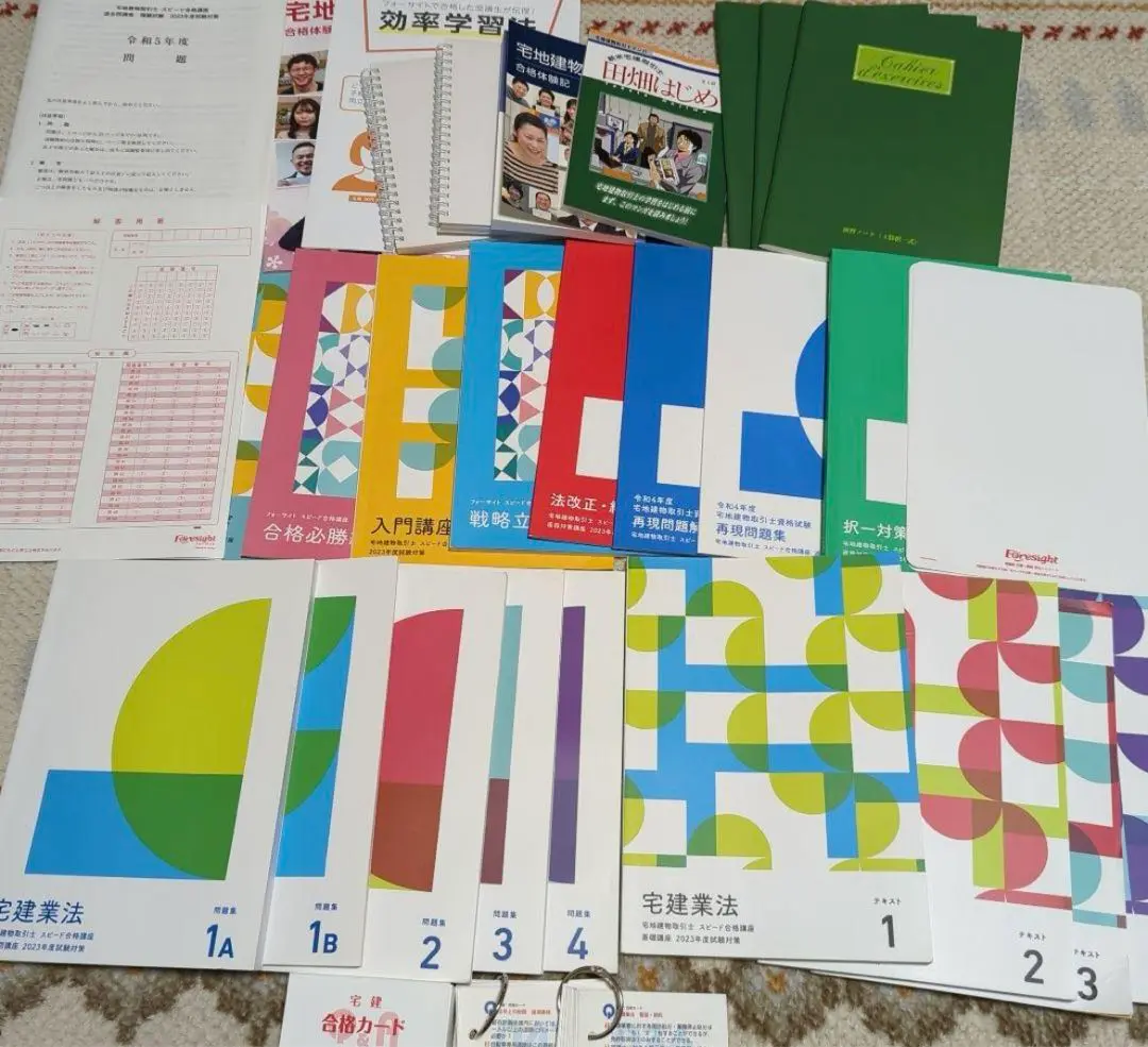 【宅建　フォーサイト】テキスト、問題集専用ノート、DVD、合格カード他　2020 2025年最新】宅建 フォーサイト dvdの人気アイテム - メルカリ