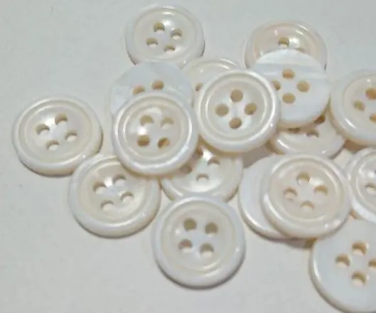 Thumbnail of Shell Buttons White 12mm 36 pieces