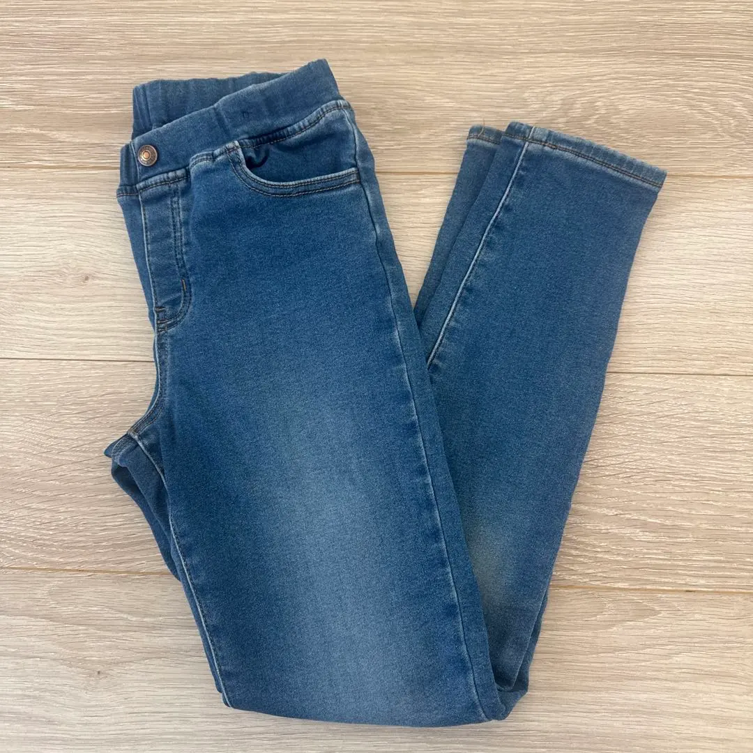 Thumbnail of Fleece-lined denim pants, size 150