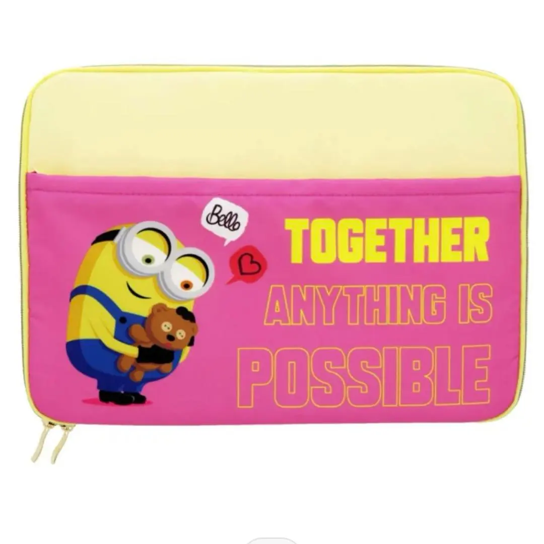 【新品】小小兵筆記型電腦保護套 多功能收納包 L B款 的縮圖