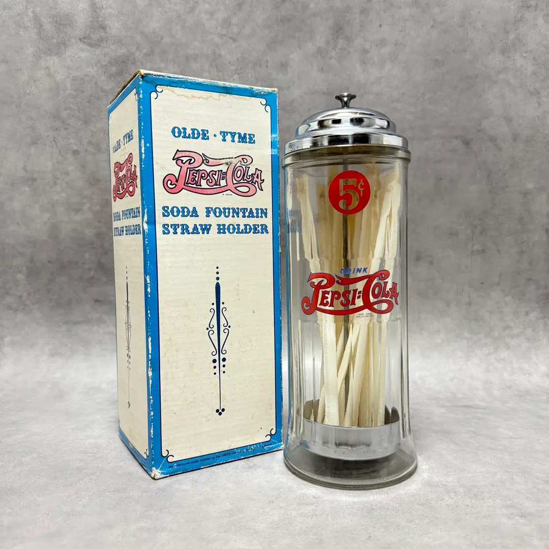 80sPEPSI COLA STRAW HOLDERペプシストローホルダー箱付き 2025年最新】ペプシ 保存容器・ケースの人気アイテム - メルカリ