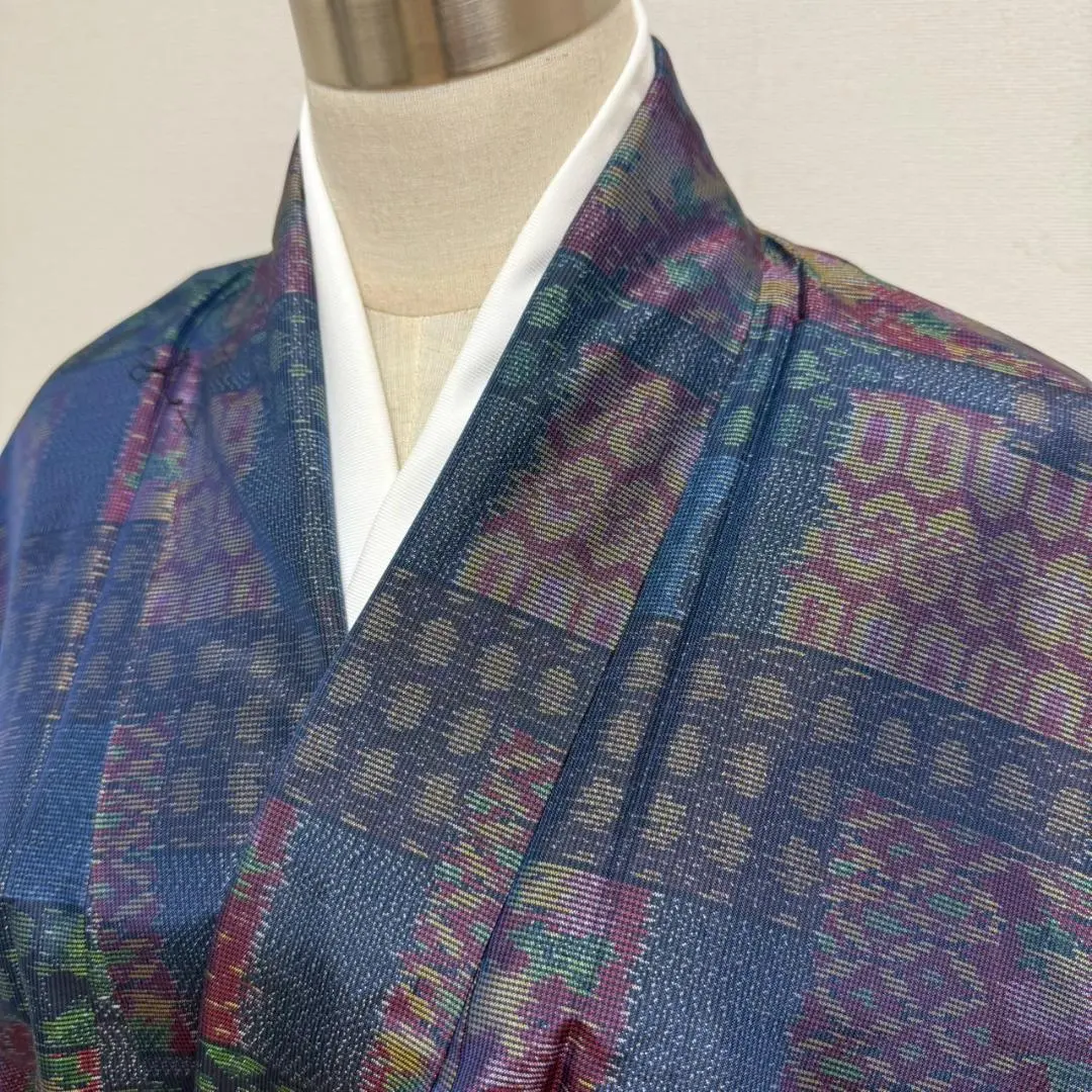 Thumbnail of KN5086 Oshima Tsumugi Kimono, Height 152cm, Silk