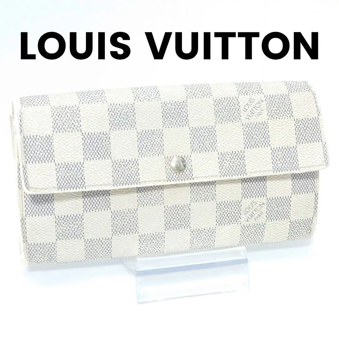 【人氣・實用美品】路易威登☆Damier/Azur☆Portefeuille・Sarah 的縮圖