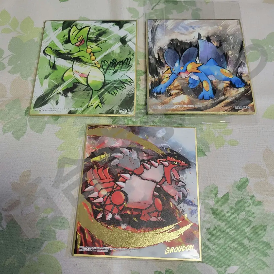 ◇即決◇ グラードン 箔押し ◇ ポケモン 色紙ART