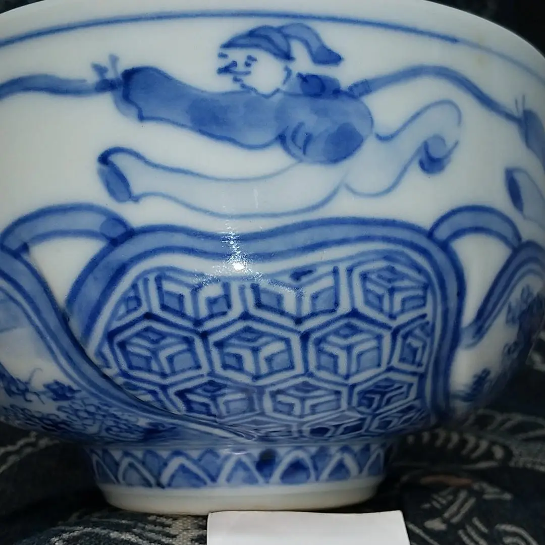 茶道具　真葛焼　眞葛香斎作　雲錦盃　共箱　N　4457 茶道具 真葛焼 眞葛香斎作 雲錦盃 共箱 N 4457