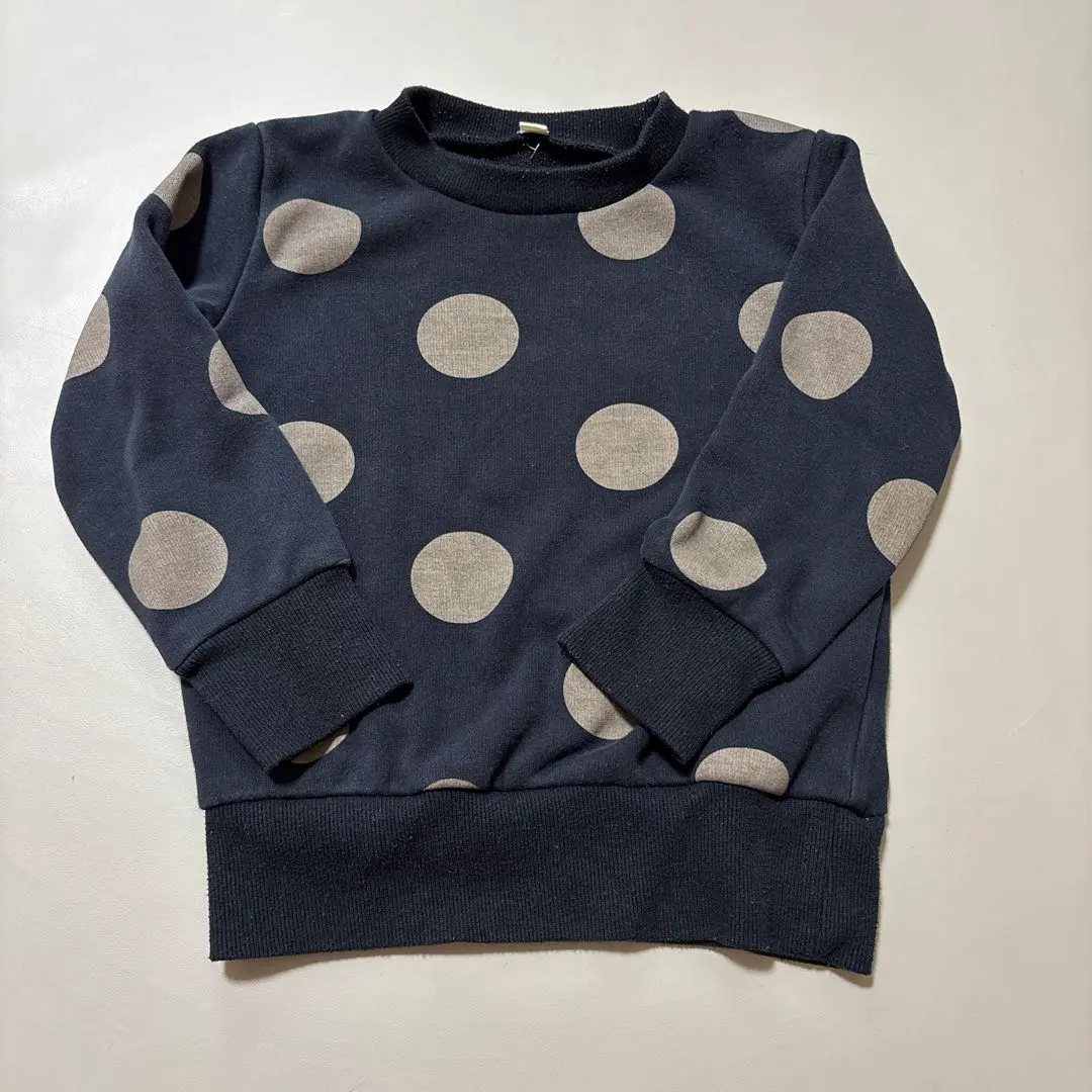 Thumbnail of Brown polka dot sweatshirt 100cm