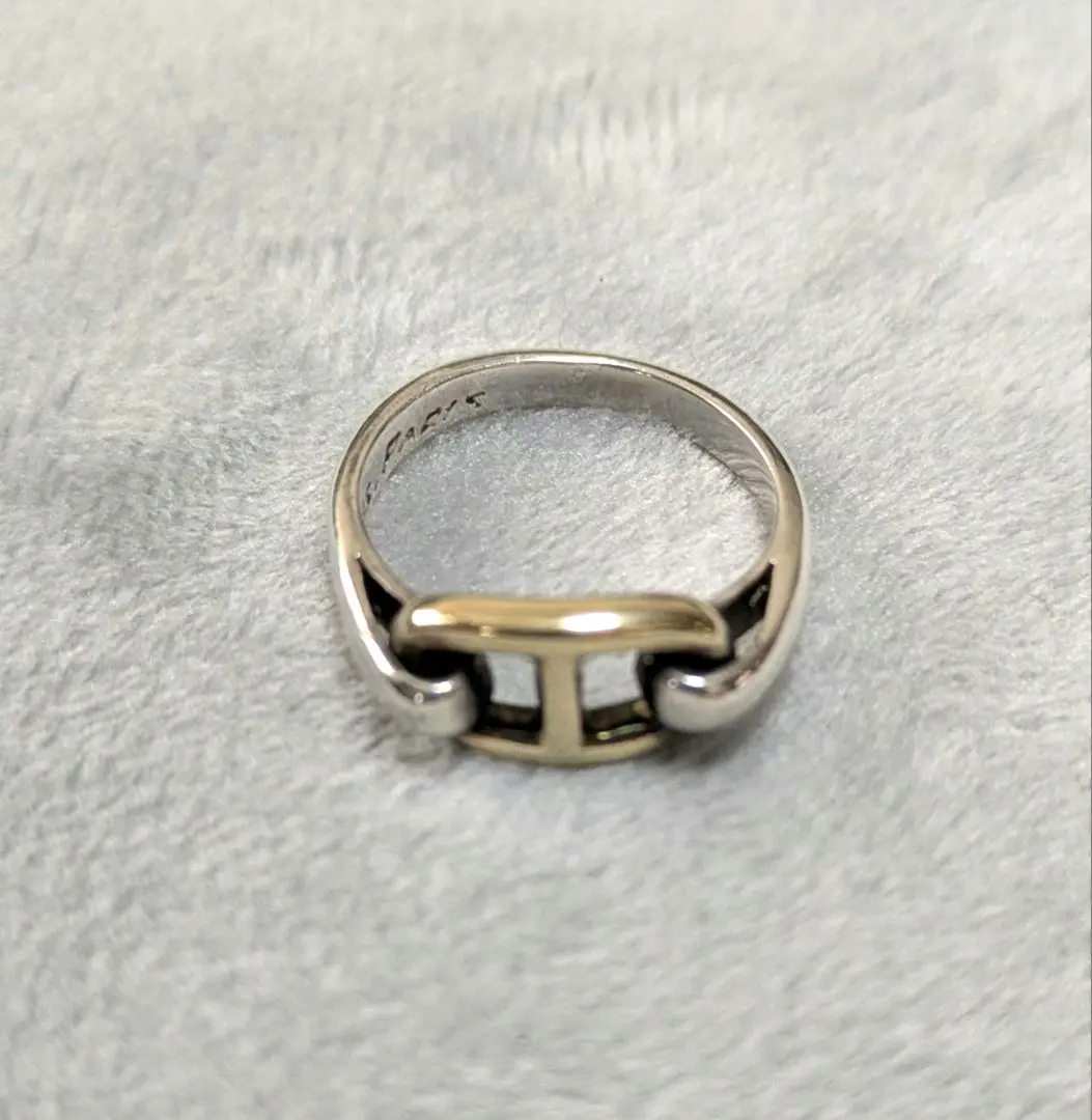 HERMES アンシェネ リング コンビ シェーヌダンクル 11.5号 HERMES エルメス リング アンシェネ PM Enchainee Ring