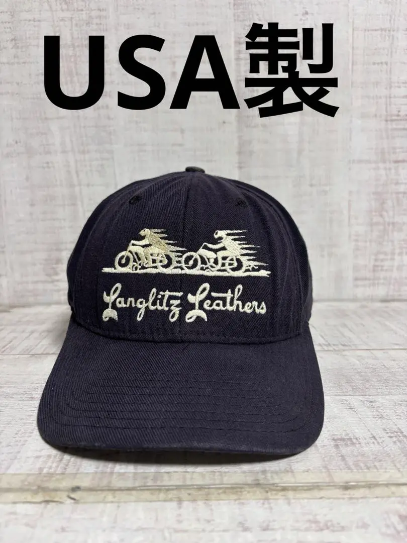 usa製 ラングリッツレザー　ニューエラ　CAP Langlitz Leathers Mesh CAP ラングリッツレザー キャップ