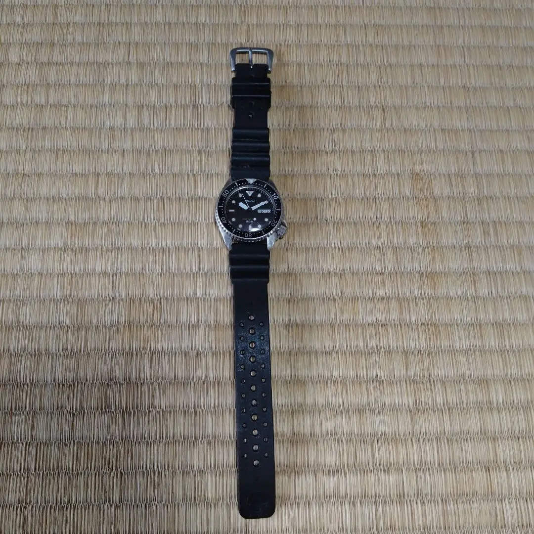 USEDレア★SEIKO 腕時計 7c43-6010 作動未確認 激安送料込み★ SEIKO Professional Diver 200m Men's Black Watch 7C43-6010
